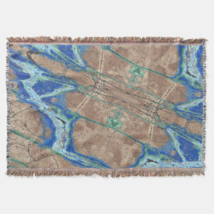 Azurite Stone Beige und Türkis Decke