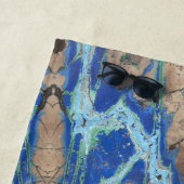 Azurite Stone Beige und Türkis Strandtuch (Beispiel)