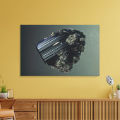 Azuritkristalle, ein geringes Erz von Kupfer, Tsum Leinwanddruck (Insitu (Wohnzimmer))