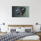 Azuritkristalle, ein geringes Erz von Kupfer, Tsum Leinwanddruck (Insitu (Schlafzimmer))