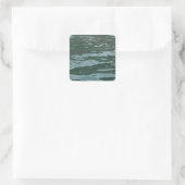 Azurmeere Quadratischer Aufkleber (Tasche)