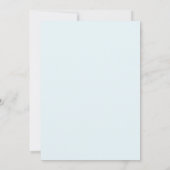 Azurrote Mohn-Hochzeit Einladung (Rückseite)