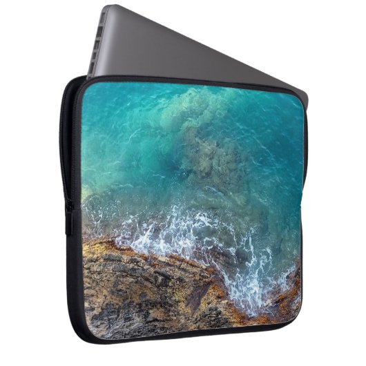 Azurwellen Laptopschutzhülle (Vorne Rechts)