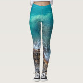 Azurwellen Leggings (Vorderseite)