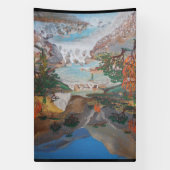 Azusa Canyon West Gabelung Banner (Vertikal)