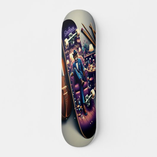 Azz Lounge Purrfection Skateboard (Vorne)