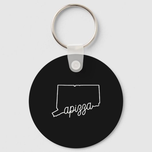 Azza New Haven Zza Award Winning Tomato E Connecti Schlüsselanhänger (Vorderseite)