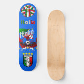 Azzurri blau, Italia Panel Ball Calcio Skateboard (Vorderseite)