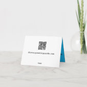 B002 - Skyline Birthday Mirror Card Dankeskarte (Rückseite)