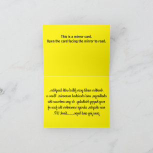 B005 - Freude und Hoffnung pur Dankeskarte