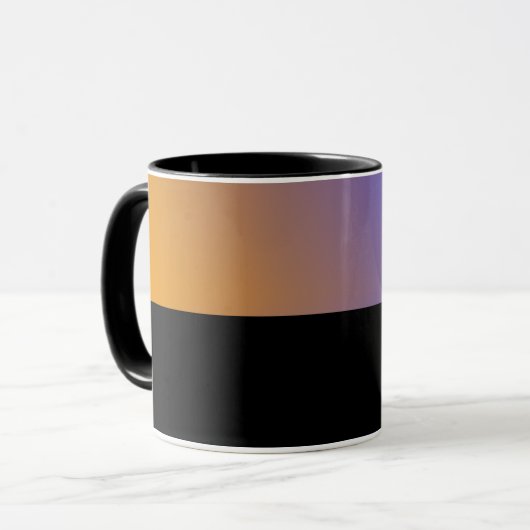 B03 - Tasse mit Orange Blau Farbverlauf (Vorderseite Links)