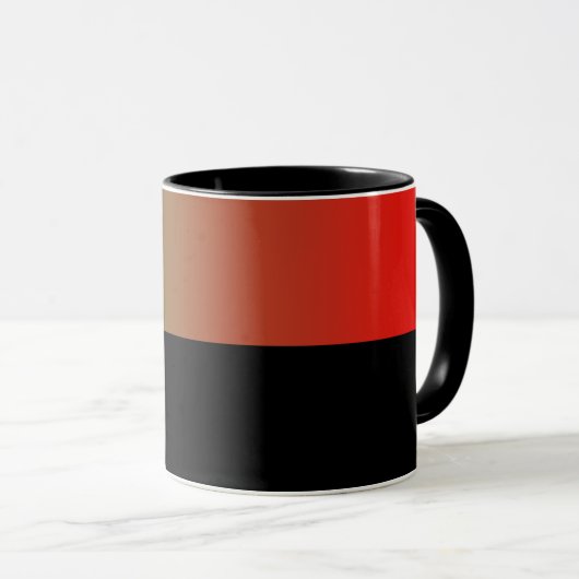 B05 - Tasse mit Rot Grün Farbverlauf (VorderseiteRechts)