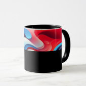 B09 - Tasse mit Rot Blau Farbverlauf (VorderseiteRechts)