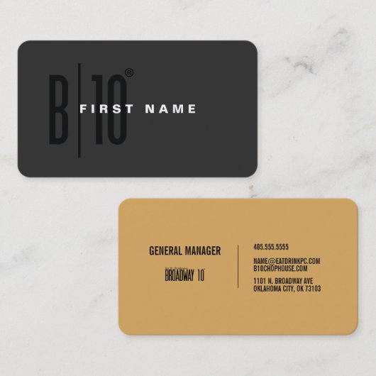 B10 - Alle Manager Visitenkarte (Vorne/Hinten)