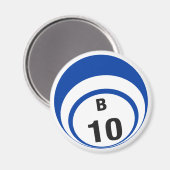 B10 Bingo-Ball-Kühlschrankmagnet Magnet (Vorderseite/Rückseite)