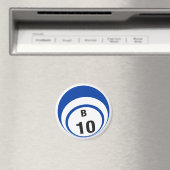 B10 Bingo-Ball-Kühlschrankmagnet Magnet (In Situ (Geschirrspüler))