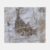 B11 Kurz gezogene Schneeauge Fleecedecke (Vorderseite (Horizontal))