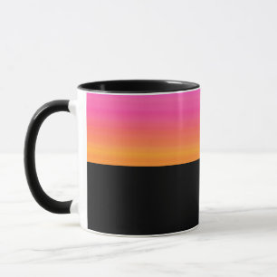B11 - Tasse mit Gelb Violett Farbverlauf