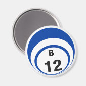 B12 Bingo-Ball-Kühlschrankmagnet Magnet (Vorderseite/Rückseite)