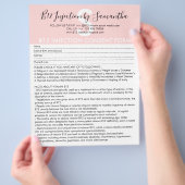 B12-Injektionseinwilligungsformular Flyer (Hand)