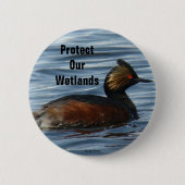 B13 Eared Grebe Button (Vorderseite)