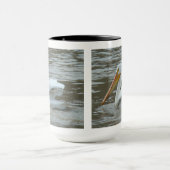 B14 Weißer Pelikan am Muddy River Tasse (Zentrum)