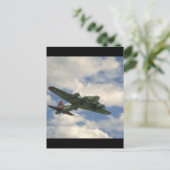 B17, Belly View. (Flugzeug;b17_WWII-Flugzeuge Postkarte (Stehend Vorderseite)