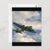 B17, Belly View. (Flugzeug;b17_WWII-Flugzeuge Postkarte (Vorne/Hinten)