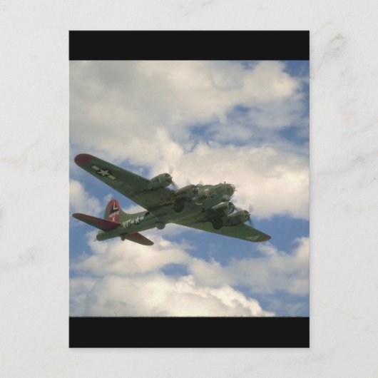 B17, Belly View. (Flugzeug;b17_WWII-Flugzeuge Postkarte (Vorderseite)