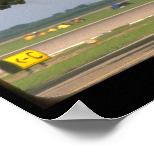 B17 Closeup, Front Verlassen_WWII-Flugzeug Poster (Ecke)