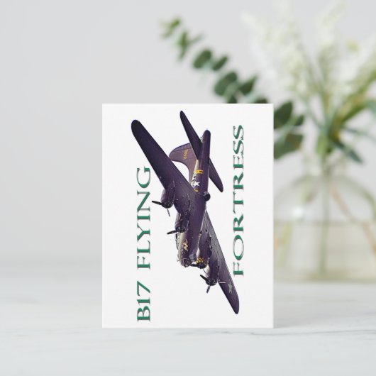 B17 Festung Postkarte (Stehend Vorderseite)