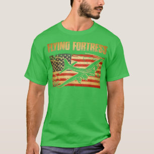 B17 Fliegende Festung Amerikanische Flagge Patriot T-Shirt