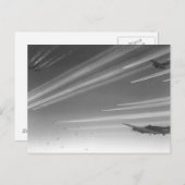 B17 Fliegende Festungen auf dem Weg zur Zielscheib Postkarte (Vorne/Hinten)