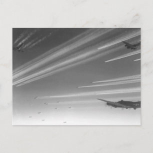 B17 Fliegende Festungen auf dem Weg zur Zielscheib Postkarte
