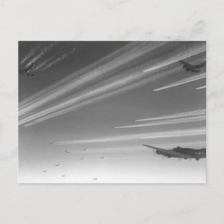B17 Fliegende Festungen auf dem Weg zur Zielscheib Postkarte