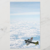 B17 Flying Fortress WWII Bomber Flugzeug Briefpapier (Vorderseite)