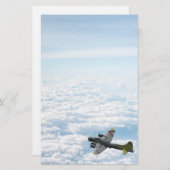 B17 Flying Fortress WWII Bomber Flugzeug Briefpapier (Vorne/Hinten)
