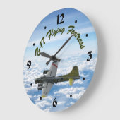 B17 Flying Fortress WWII Bomber Flugzeug Große Wanduhr (Winkel)