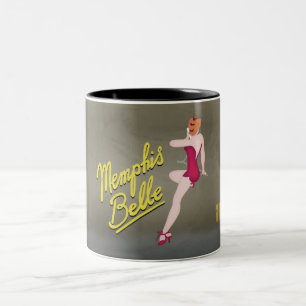 B17 Nasenbemalung Zweifarbige Tasse