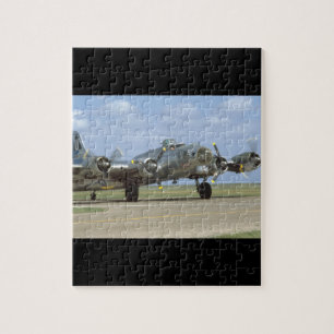 B17, Zwei Motor Revving_WWII-Flugzeug Puzzle