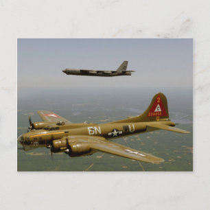 B17G und B52H Bomber im Flug Postkarte