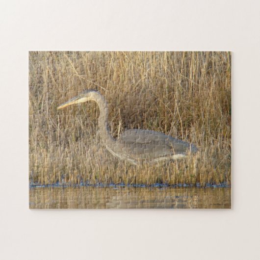B19 Blue Heron Juvenile Puzzle (Horizontal)