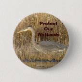 B19 Great Blue Heron Juvenile Button (Vorderseite)