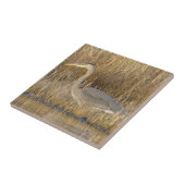 B19 Great Blue Heron Juvenile Fliese (Seite)