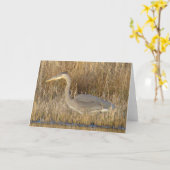 B19 Junger Blaureiher Karte (Gelbe Blume)