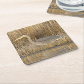 B19 Juvenile Blue Heron Rechteckiger Pappuntersetzer (angewinkelt)