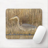 B19 Juvenile Great Blue Heron Mousepad (Mit Mouse)