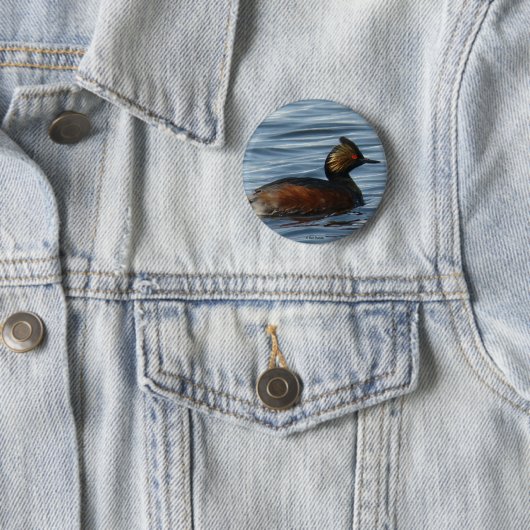 B1 Eared Grebe Button (Beispiel)