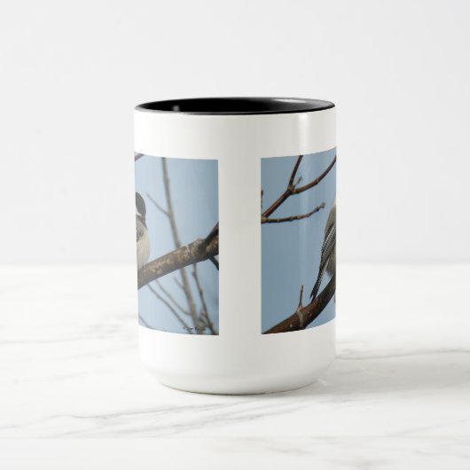 B21 Schwarze Chickade Tasse (Zentrum)