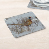 B23 Ringhalsblume Rechteckiger Pappuntersetzer (angewinkelt)